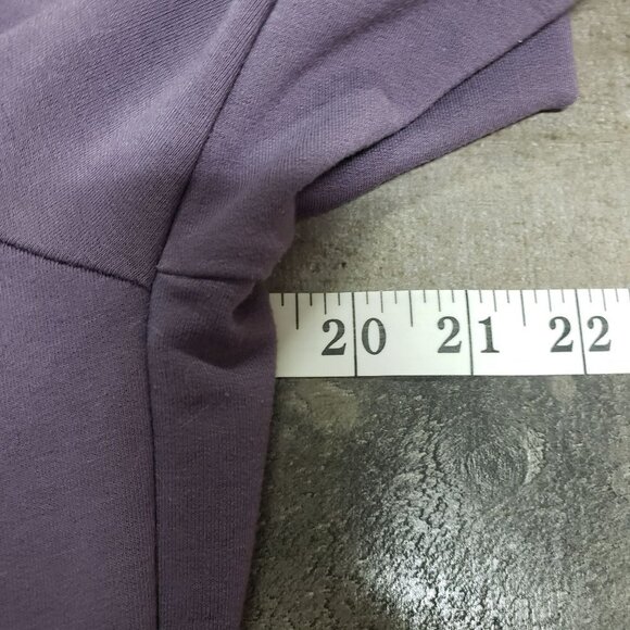 𝅺TE Verde Purple Cowl Neckline Long Sleeves Thumbholes Pullover YOGA Sweatshirt - Picture 8 of 10
